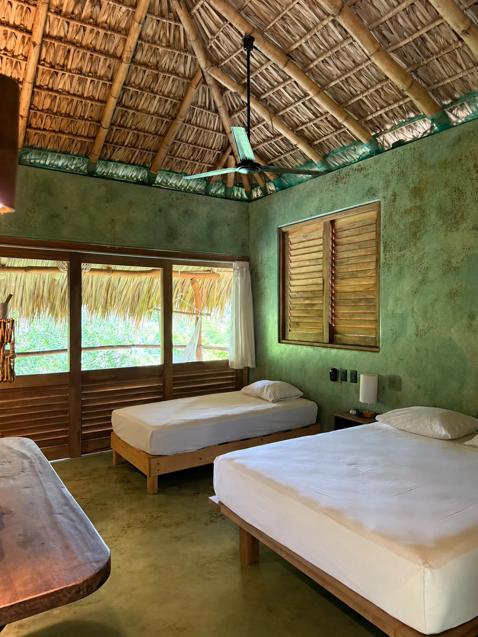 Interior of a room at Cocos Hotel Zipolite